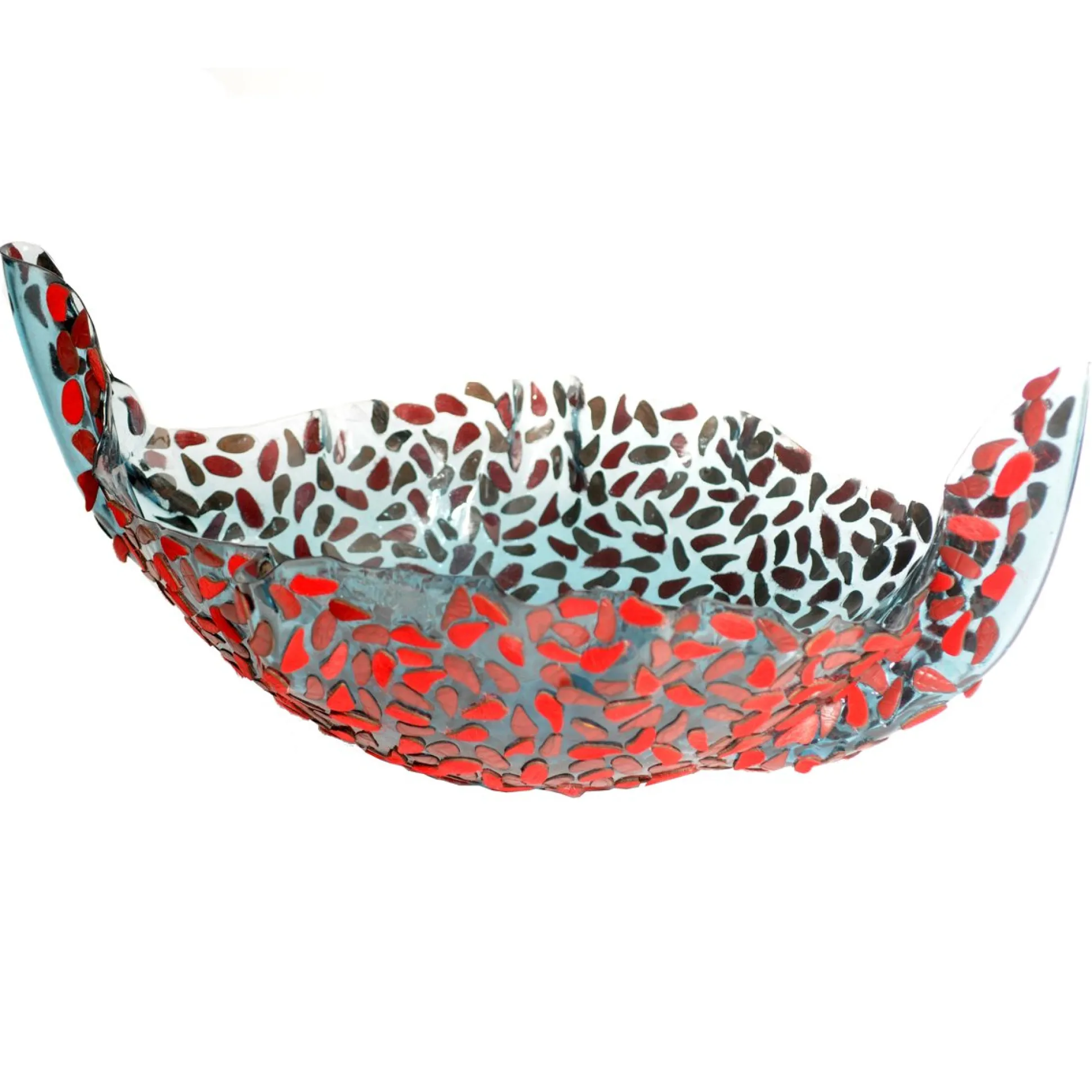 flora_fruit_bowl__clear_a_0.webp Flora Fruit Bowl - Clear Aqua Blue, Red Leather