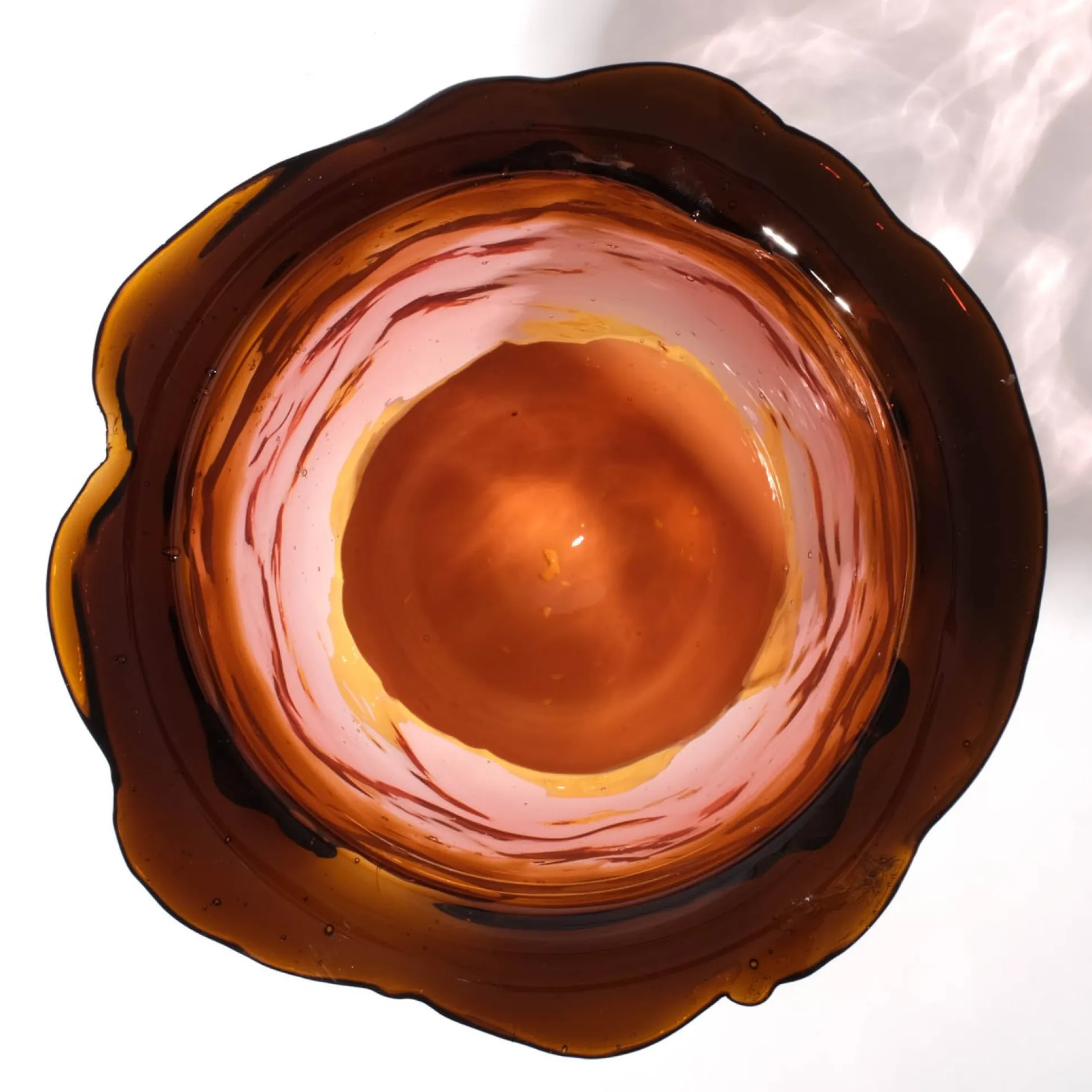flower_vase__clear_brown__3.webp Flower Vase - Clear Brown, Clear Antique Pink And Matt Pastel Yellow