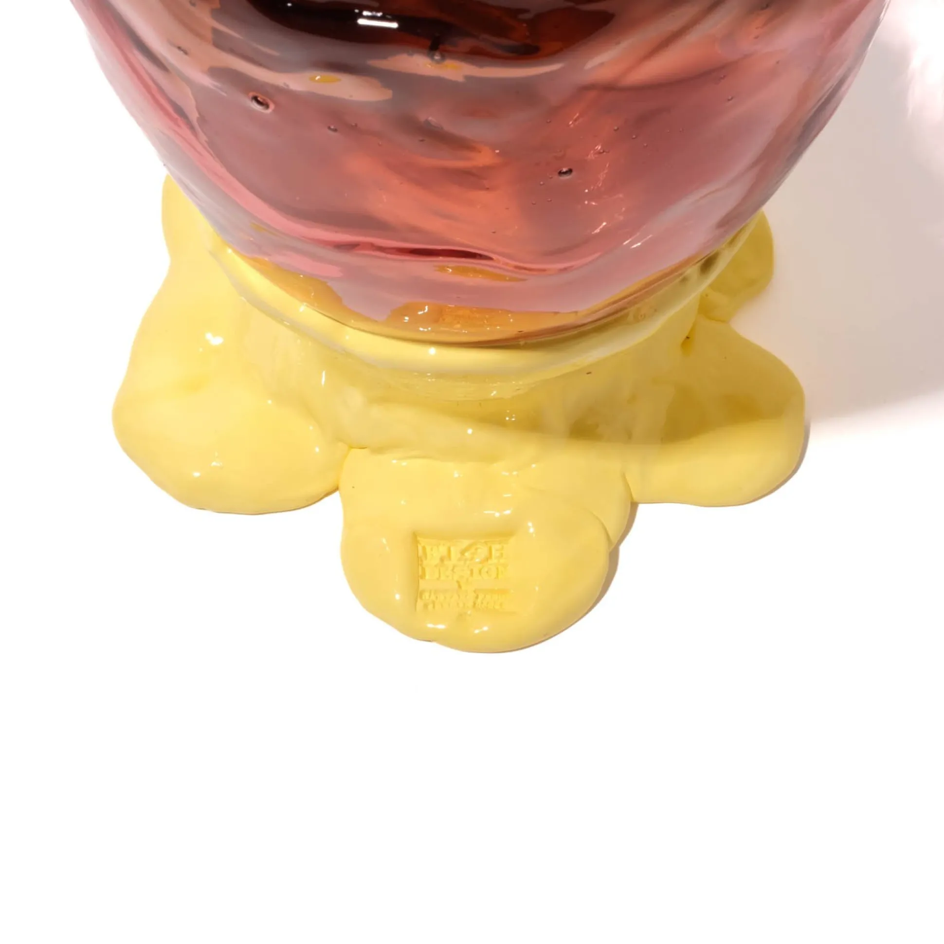 flower_vase__clear_brown__7.webp Flower Vase - Clear Brown, Clear Antique Pink And Matt Pastel Yellow