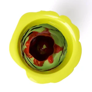 Flower Vase - Fluo Yellow, Clear Bottle Green, Fuchsia