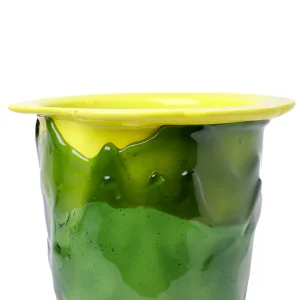 Flower Vase - Fluo Yellow, Clear Bottle Green, Fuchsia