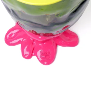 Flower Vase - Fluo Yellow, Clear Bottle Green, Fuchsia