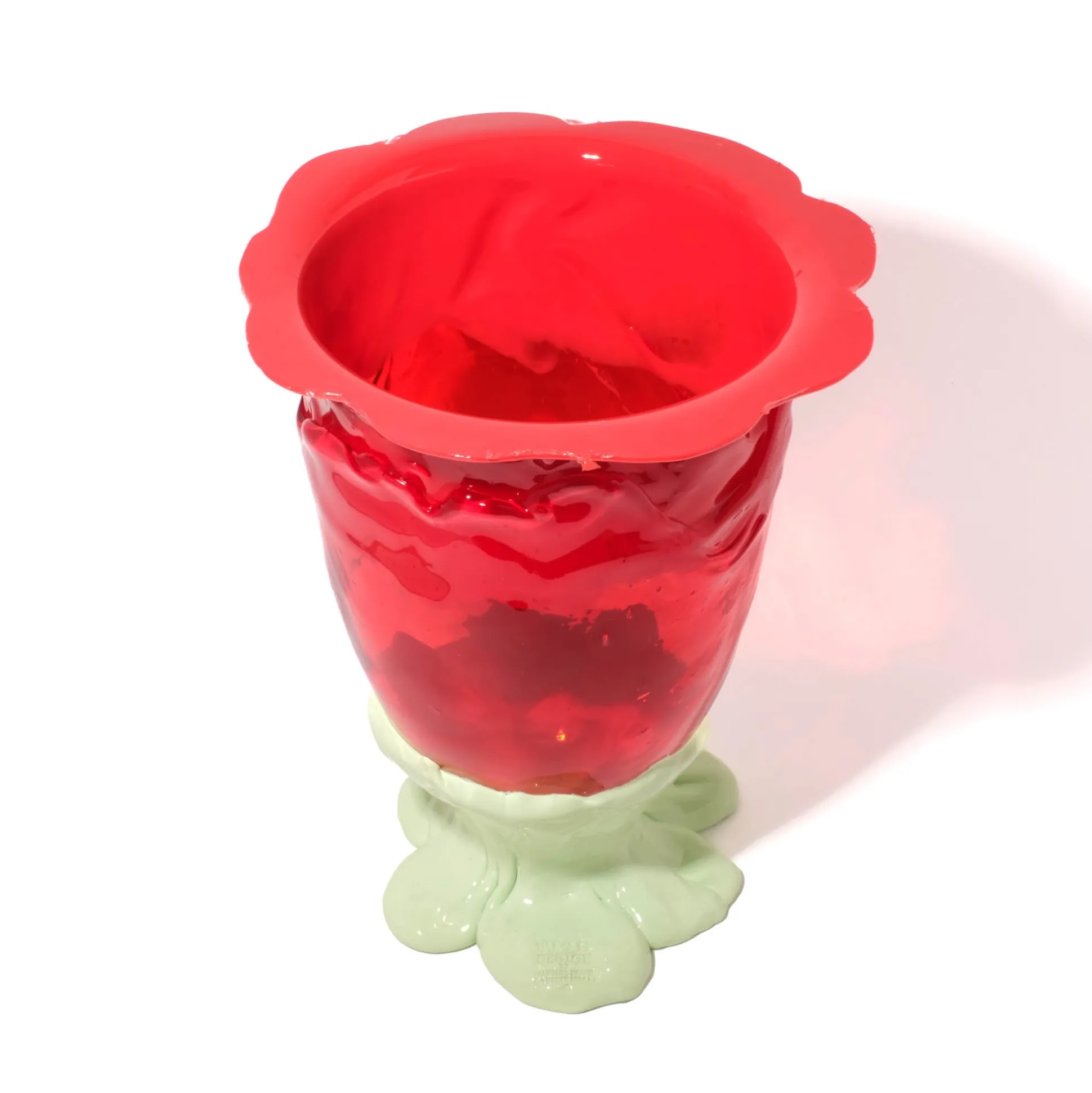 flower_vase__red_clear_re_2.webp Flower Vase - Red, Clear Red, Mint