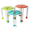 FLUO Set of 3 Triple Play Coffee Table - Orange, Lime And Turquoise