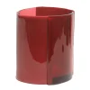 Four Lines Vase - Clear Fuchsia, Matt Cherry