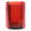 Four Lines Vase - Clear Fuchsia, Matt Fuchsia