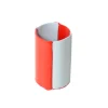 Four Lines Vase - Matt Pastel Blue And Matt Coral