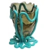 Indian Summer Vase - Clear Fumè And Matt Turquoise