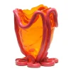 Indian Summer Vase - Clear Orange, Matt Fuchsia