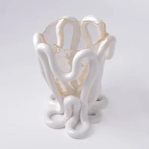 Indian Summer Vase - Clear, Matt White