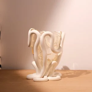 Indian Summer Vase - Clear, Matt White