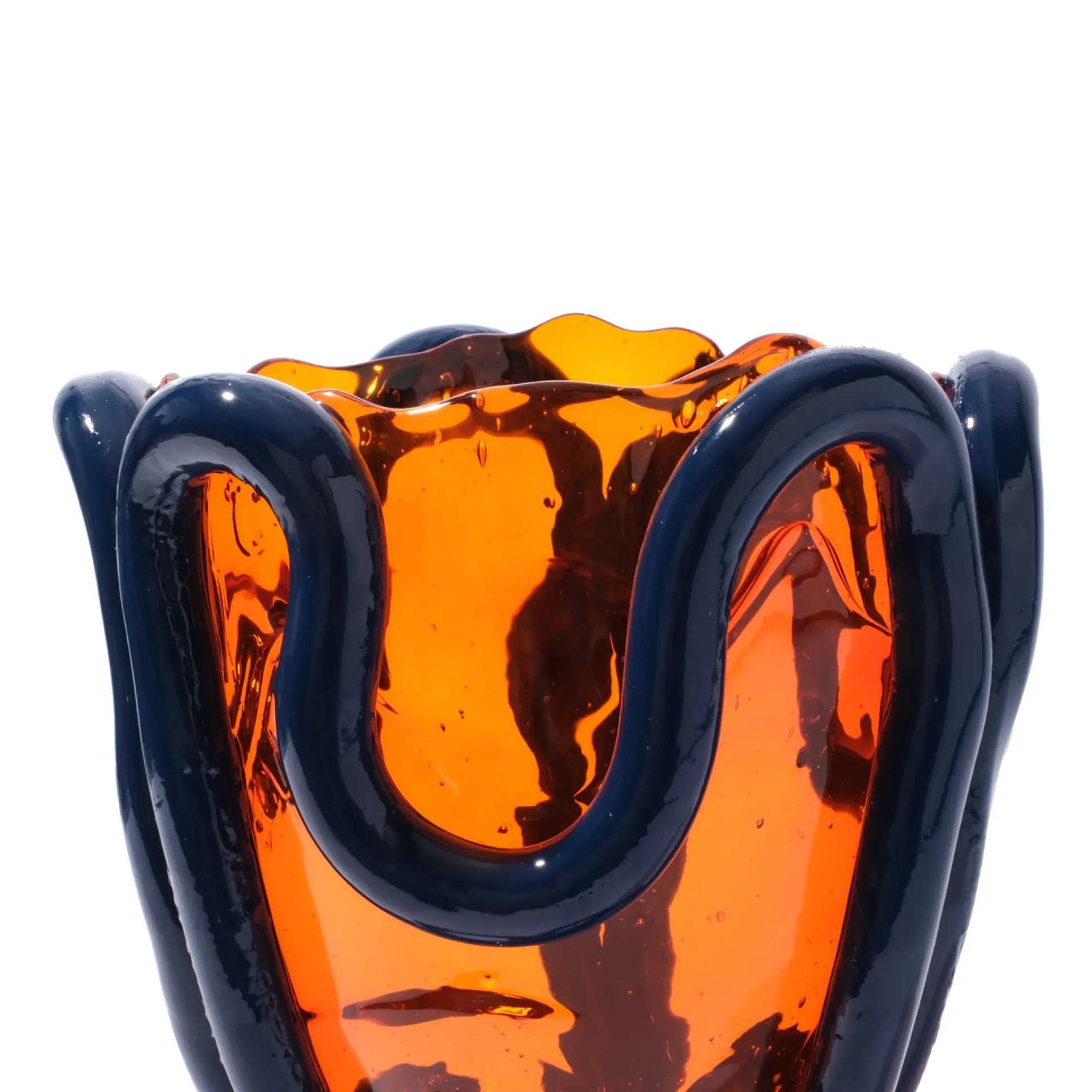 indian_summer_vase__clear_5-8.webp Indian Summer Vase - Clear Orange, Matt Blue