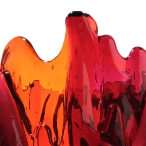 Indian Summer Vase Extra Colour - Clear Fuchsia, Orange, Matt Bordeaux