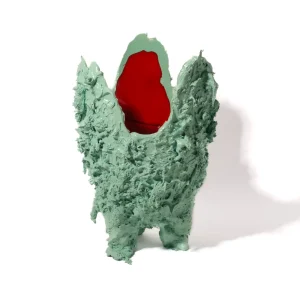 Lava Vase - Aqua, Coral