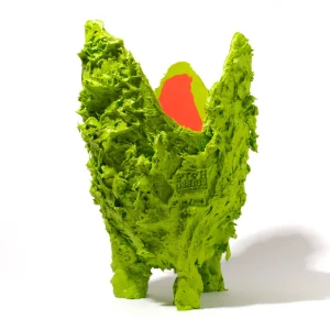 Lava Vase - Matt Lime And Matt Orange