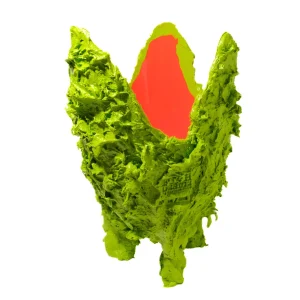 Lava Vase - Matt Lime And Matt Orange