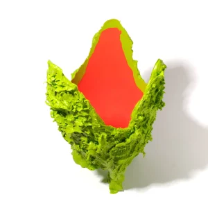 Lava Vase - Matt Lime And Matt Orange