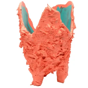 Lava Vase - Matt Ocean And Matt Dark Salmon