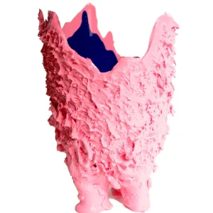 Lava Vase - Matt Pastel Pink And Blue