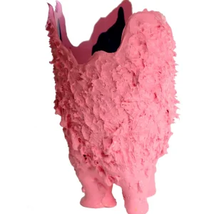 Lava Vase - Matt Pastel Pink And Blue