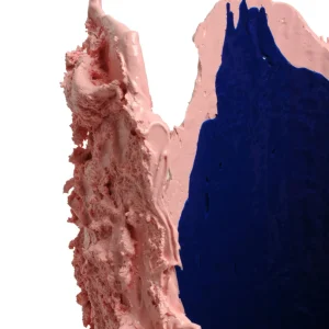 Lava Vase - Matt Pastel Pink And Blue