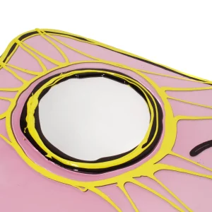 Look At Me Mirror - Clear Antique Pink, Matt Aubergine, Fluo Yellow