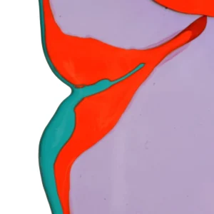 Look At Me Mirror - Clear Lilac, Matt Turquoise And Matt Orange