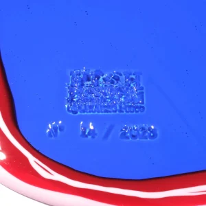 Look At Me Mirror - Clear Blue, Matt Red And Pink