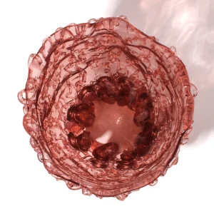Medusa Vase - Clear Antique Pink