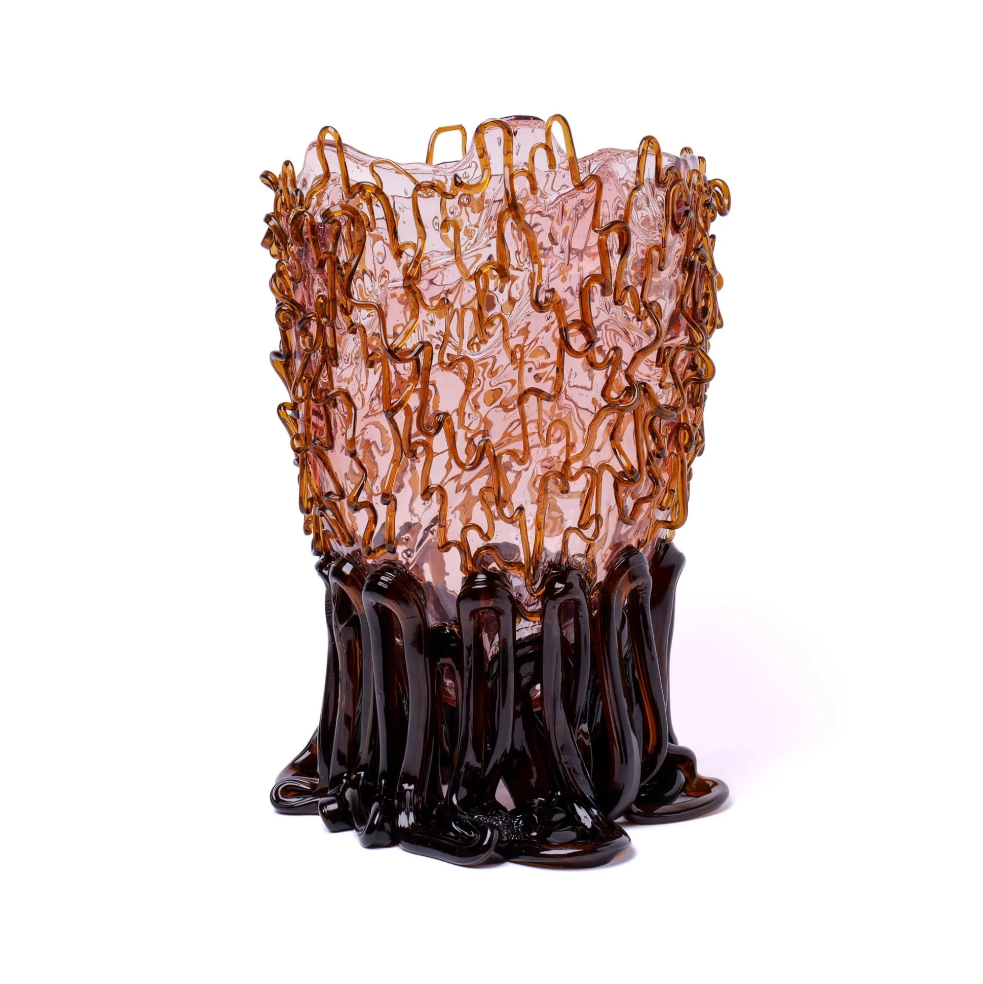 medusa_vase__clear_pink_a_0.webp Medusa Vase - Clear Pink And Clear Brown
