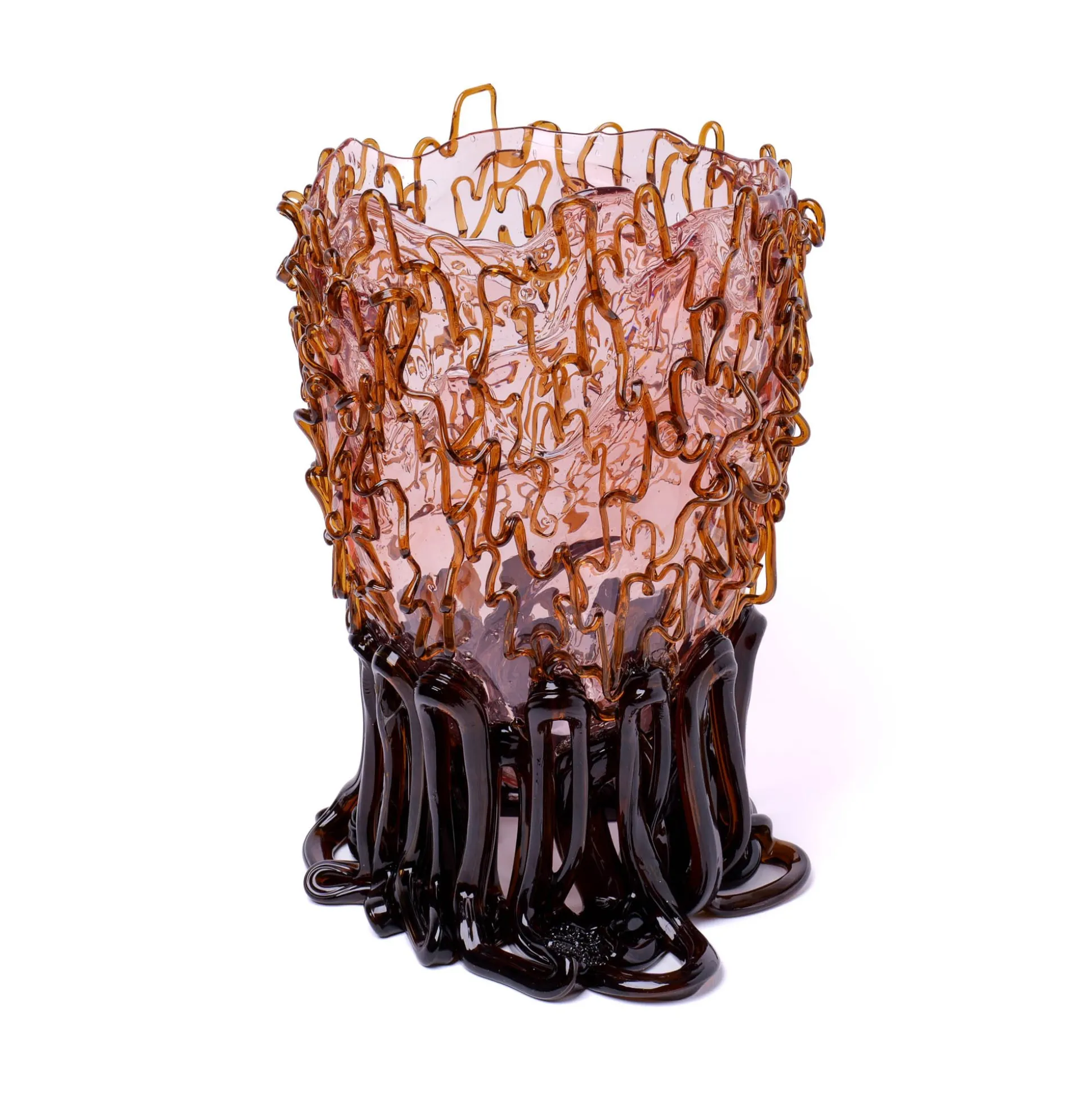 medusa_vase__clear_pink_a_2.webp Medusa Vase - Clear Pink And Clear Brown