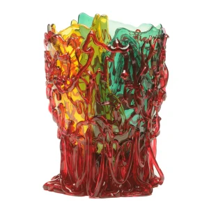 Medusa Vase - Clear Yellow, Green, Fuchsia