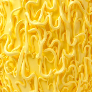 Medusa Vase - Matt Pastel Yellow
