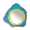 Mirror - Clear Antique Pink, Turquoise, Pastel yellow