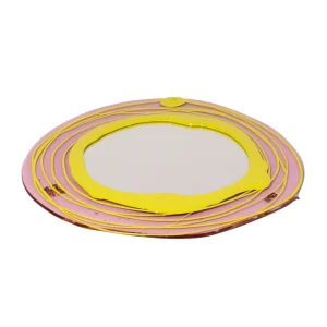 Mirror - Clear Antique Pink, Fluo Yellow