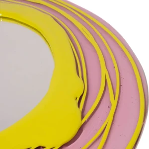 Mirror - Clear Antique Pink, Fluo Yellow