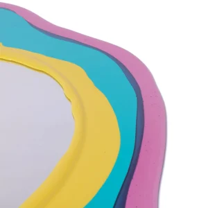 Mirror - Clear Antique Pink, Turquoise, Pastel yellow
