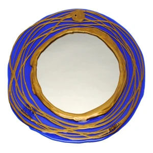 Mirror - Clear Blue And Gold