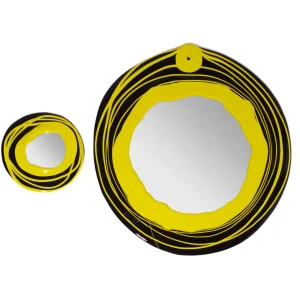 Mirror - Matt Aubergine, Fluo Yellow