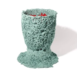 Moss Vase - Aqua, Red