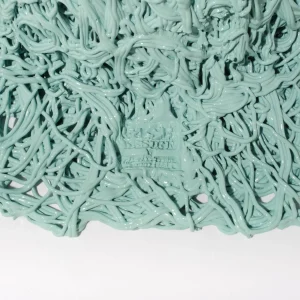 Moss Vase - Aqua, Red