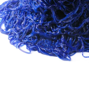 Moss Vase - Clear Blue, Matt Blue And Matt Fuchsia