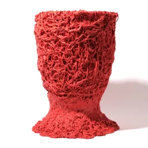 Moss Vase - Matt Sorbet And Fluo Yellow