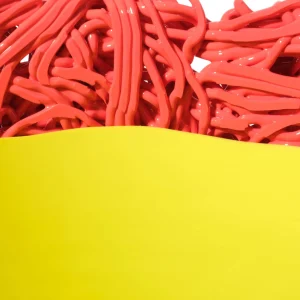 Moss Vase - Matt Sorbet And Fluo Yellow