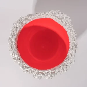 Moss Vase - White, Orange