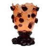 Nugget Vase - Clear Ruby, Purple