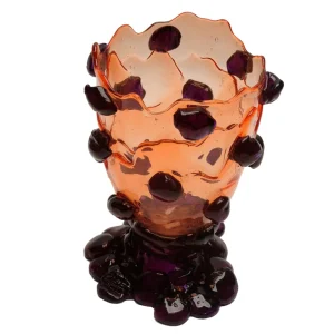 Nugget Vase - Clear Ruby, Purple