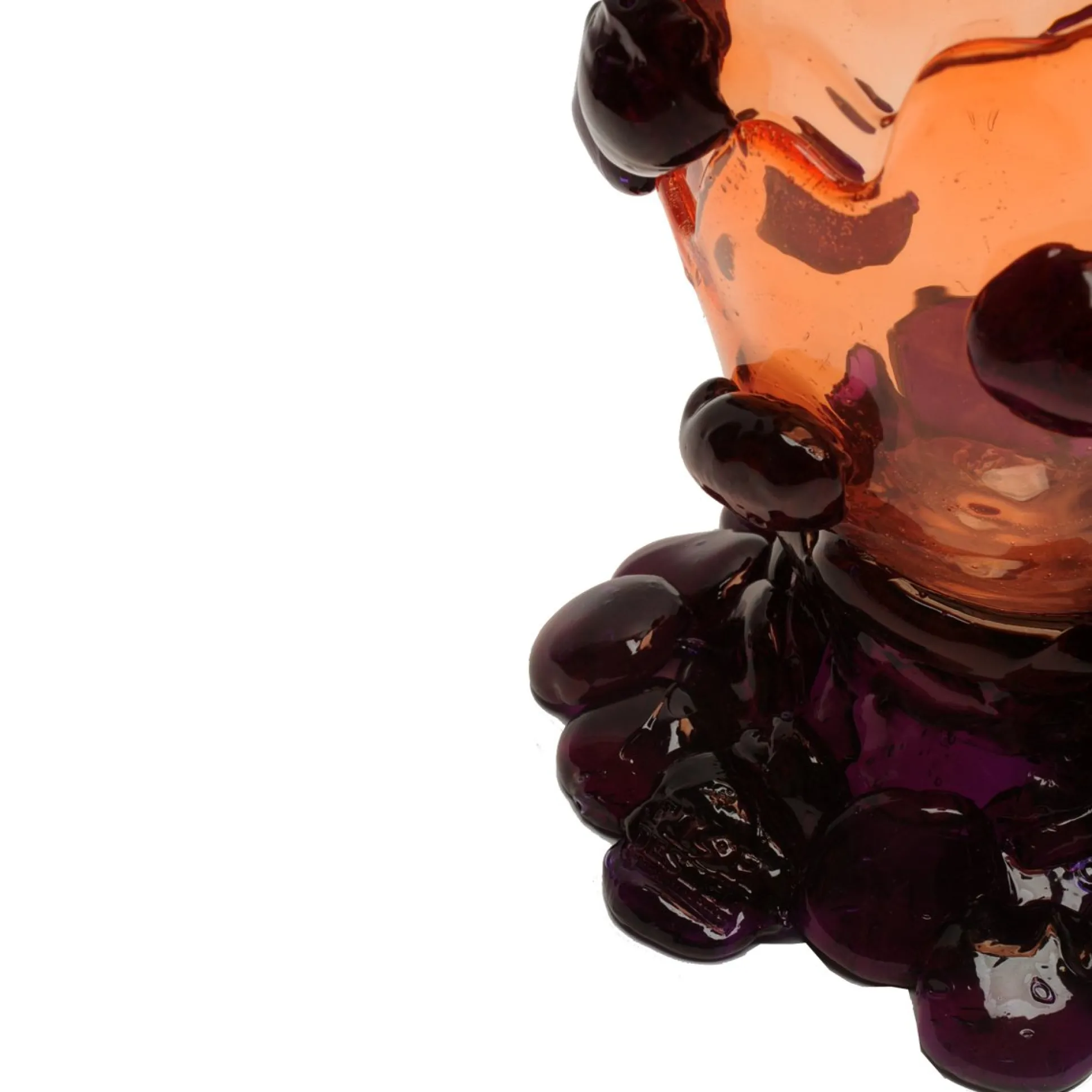 nugget_vase__clear_ruby_p_3.webp Nugget Vase - Clear Ruby, Purple