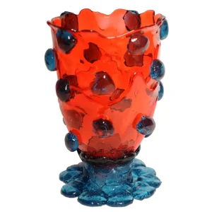 Nugget Vase - Red, Light Blue