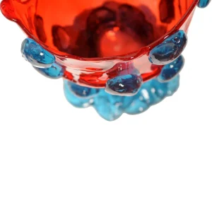 Nugget Vase - Red, Light Blue